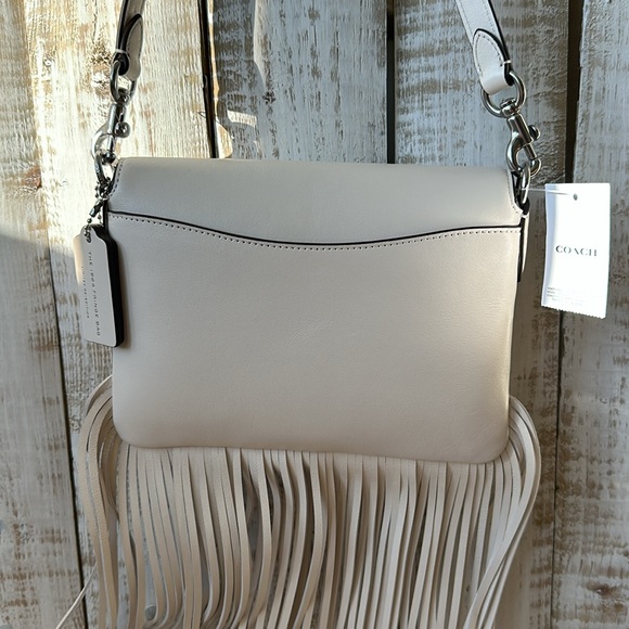 Coach 1964 Fringe Bag Shoulder Crossbody Purse Chalk New NWT - Picture 5 of 12